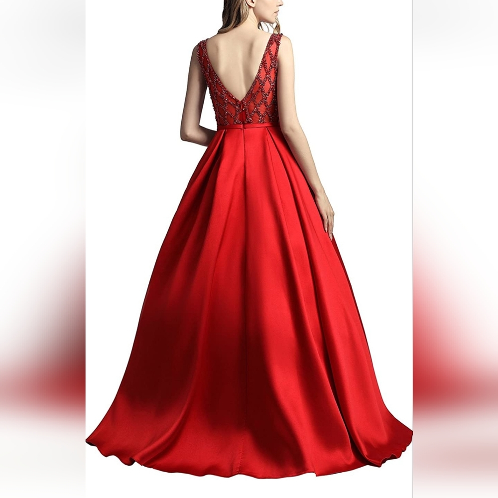 Judy & Julia Champagne Ball Gown - size 6 NWT - Picture 10 of 11